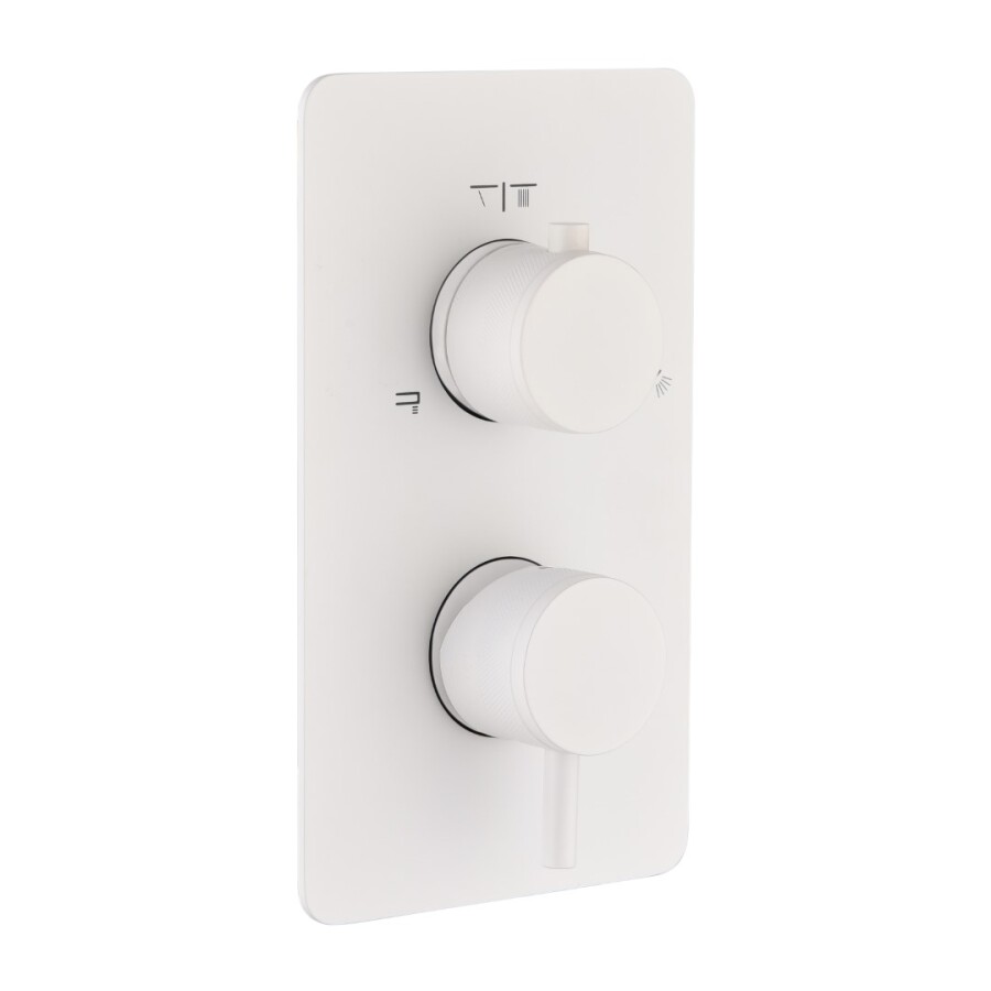 Смеситель встраиваемый 2-х проходной Boheme Cell Matt White 135-2-MW