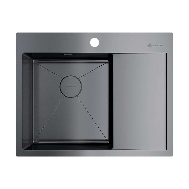 Omoikiri AKISAME 65-L мойка кухонная вороненая сталь 4973097