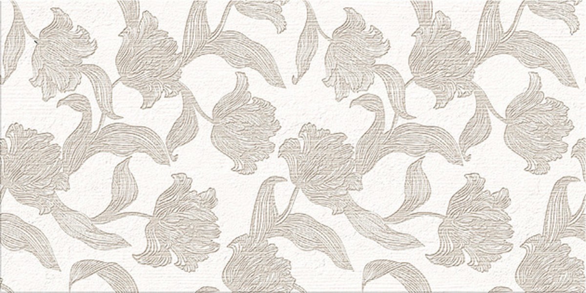 Азори Mallorca Beige Floris плитка настенная бежевая 31x63 см