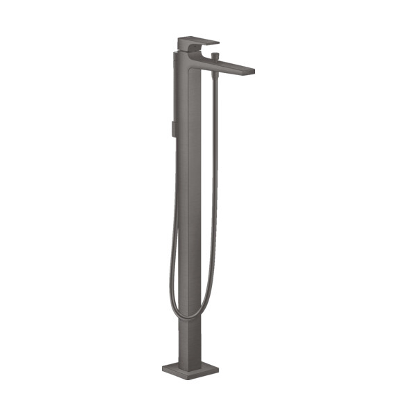 Hansgrohe Metropol Смеситель для ванны напольный с рычаговой рукояткой хром-черный матовый 32532340