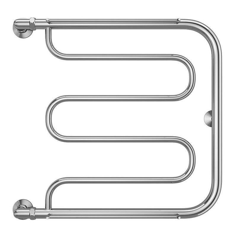 Водяной полотенцесушитель Terminus Фокстрот с полкой 600/632/600 Боковое подключение 4620768880919