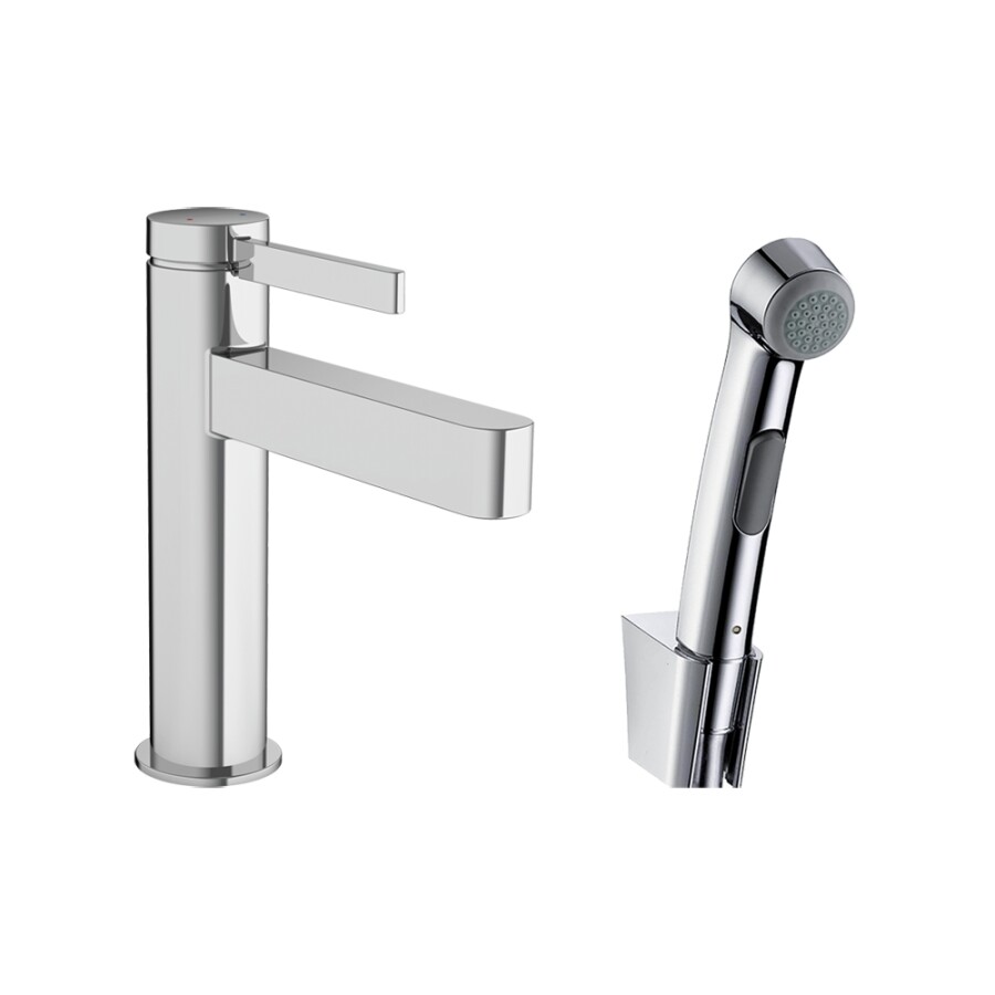 Hansgrohe Finoris Смеситель для раковины 110 с набором для биде со шлангом 1,60 м хром 76210000