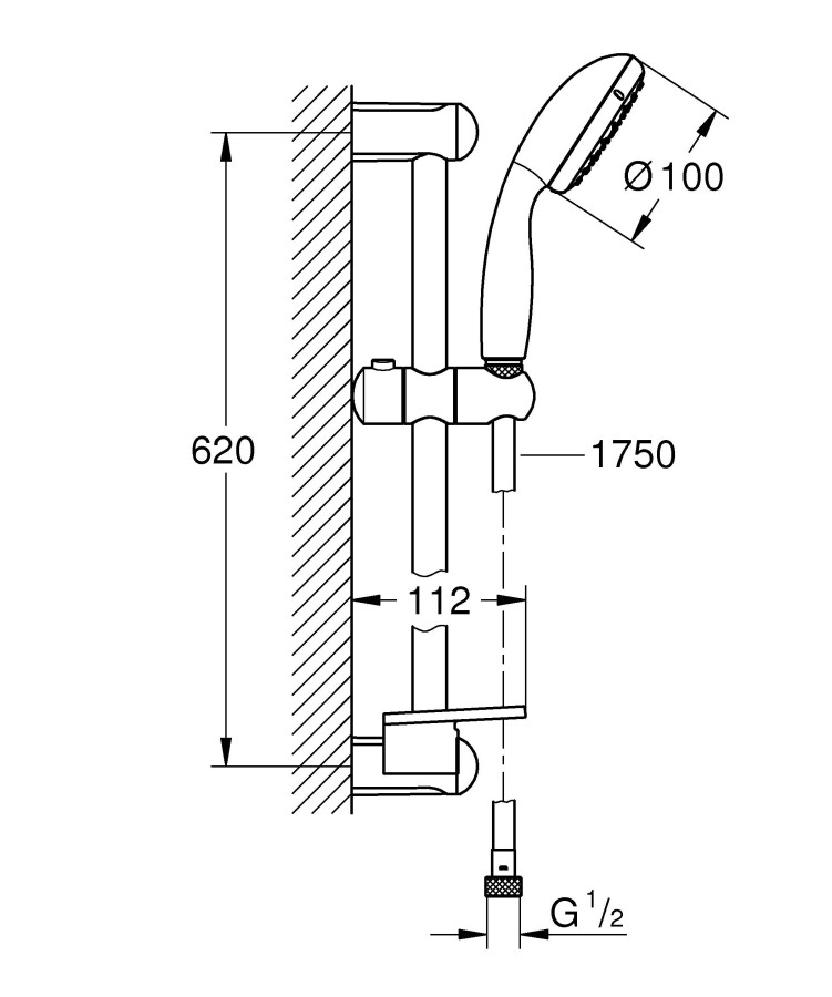 Grohe Tempesta New 27926001 душевой гарнитур