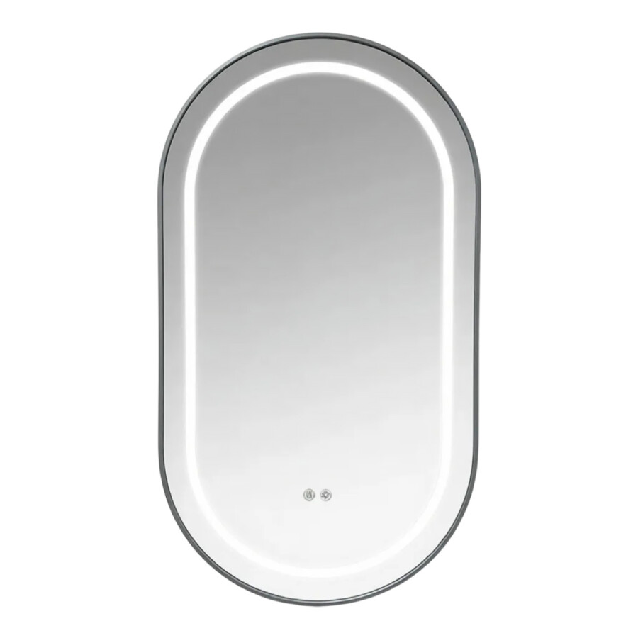 Зеркало с подсветкой в ванную Azario Джоли 500х900х30 цвет серый матовый АZ-LED012725