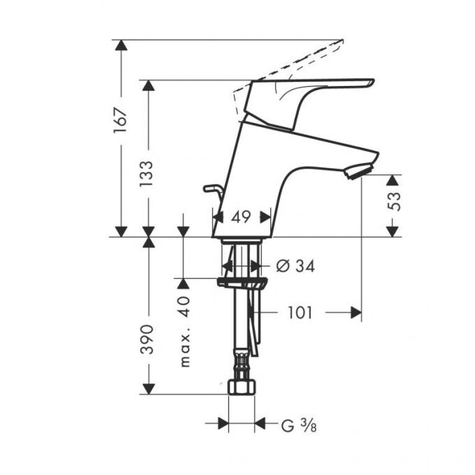 Hansgrohe Focus 31730000 смеситель для раковины хром