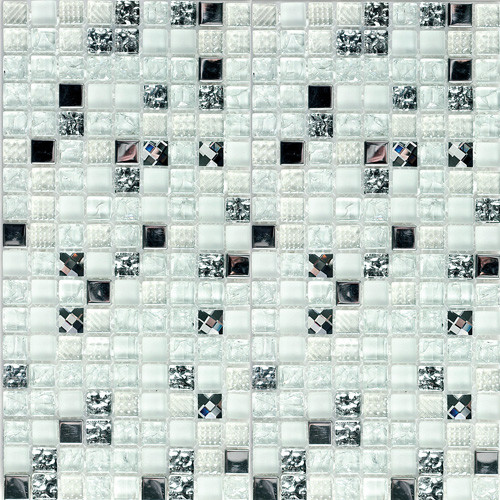 Bonaparte Crystal white 30х30 см мозайка стеклянная белая