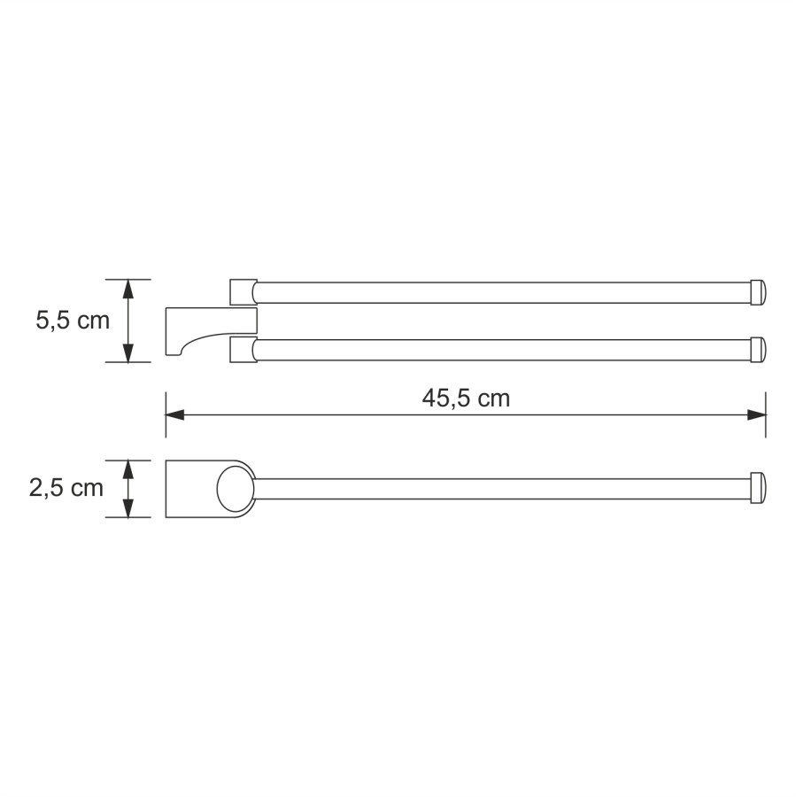 WasserKRAFT Kammel K-8331 полотенцедержатель хром