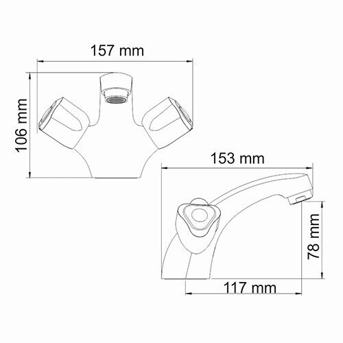 WasserKRAFT Amper 2903 смеситель для раковины
