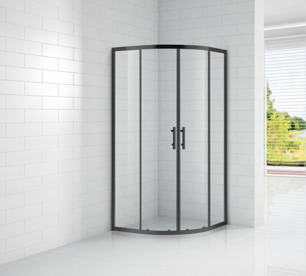 Cezares ECO-O-R-2-100-C-NERO душевое ограждение 100*100*190