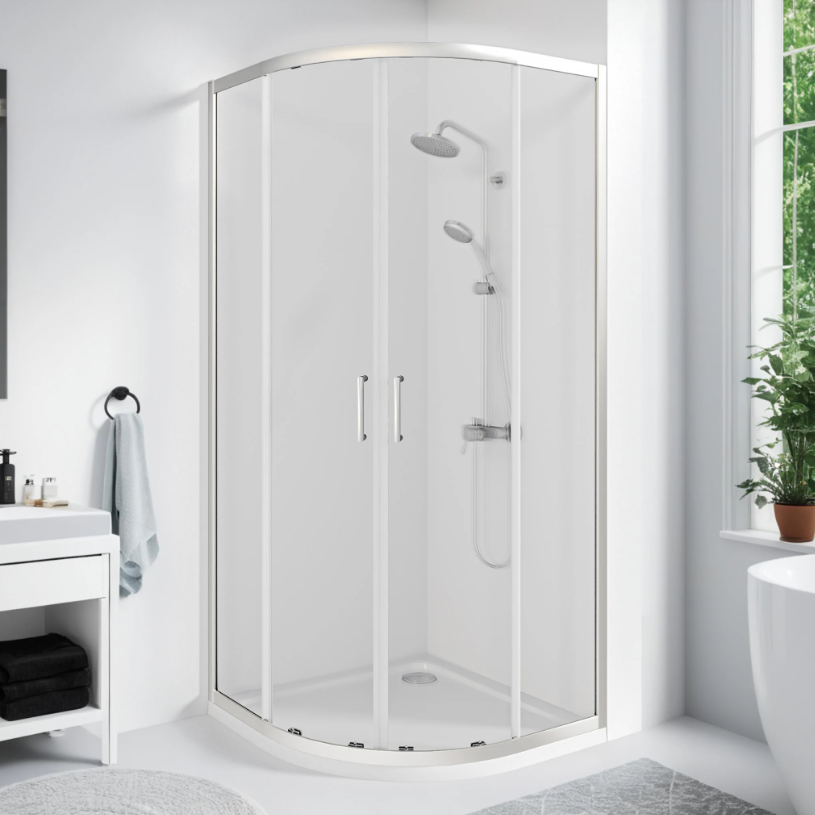 BAS Cube R-80-C-B душевое ограждение 800х800х1900 Хром КУ00001