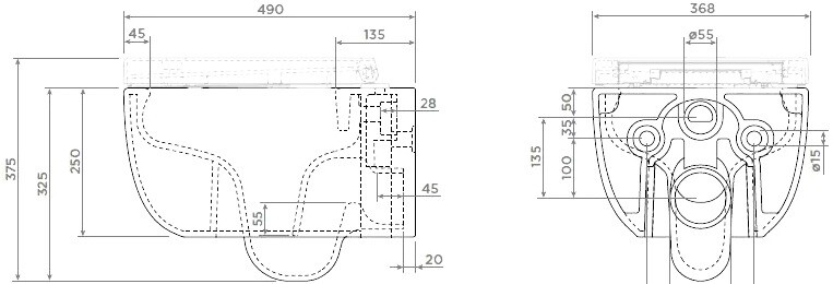 Berges Wasserhaus Ego 082111 унитаз подвесной