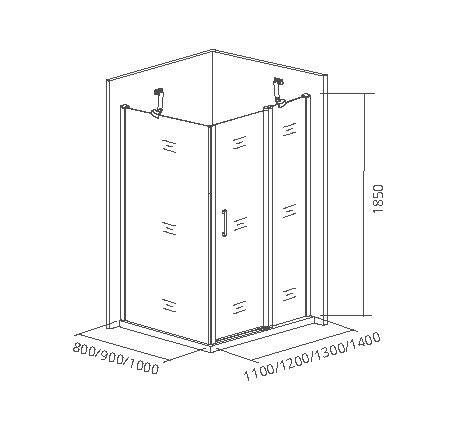 Bas Mokka WTW+SP душевой уголок 120*90*185