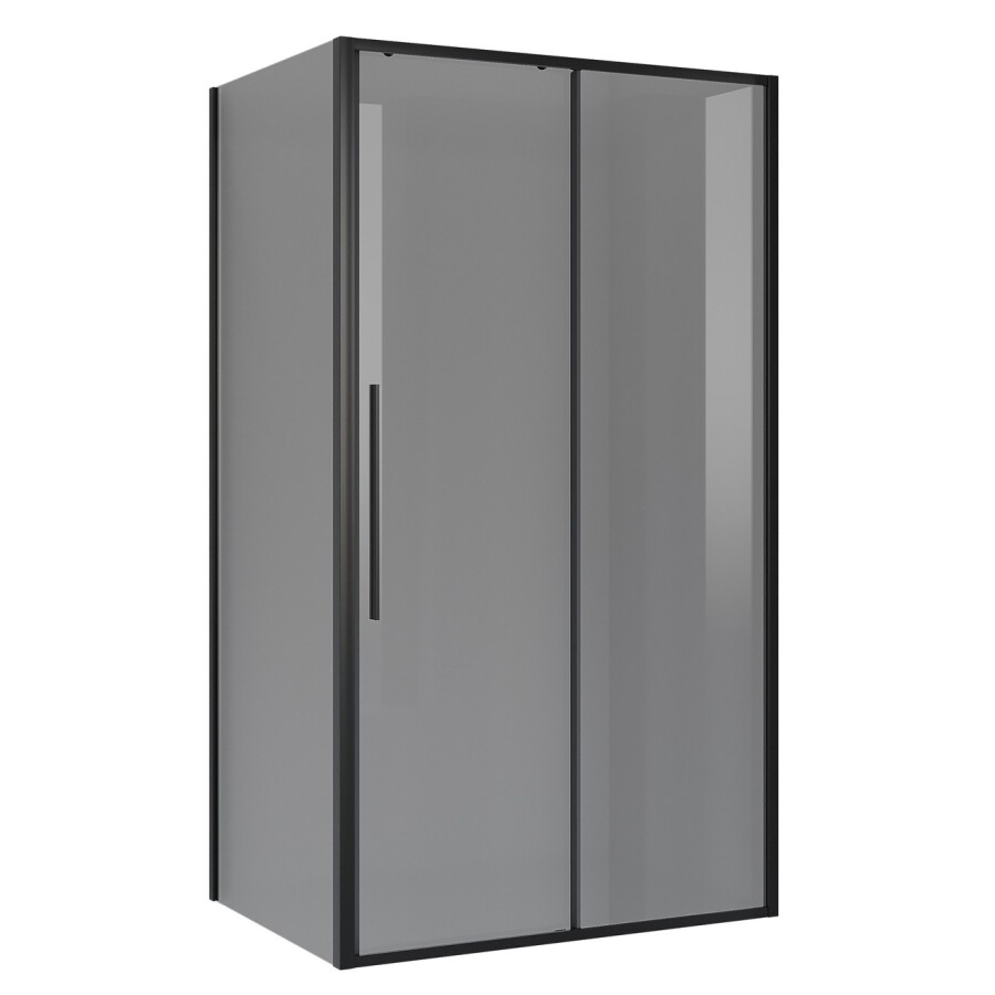 Душевое ограждение Niagara Nova NG-85-14TB-TB90-34 (140х90х195) прямоугольник,черный матовый,дверь раздвижная,стекло тонированное,2 места