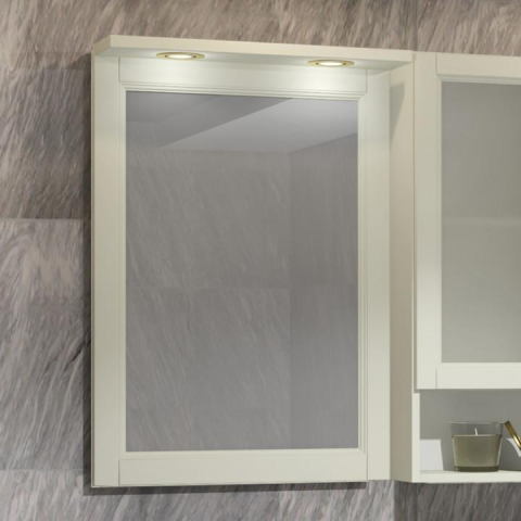 Opadiris Клио зеркало со светильниками 56 см слоновая кость 002365