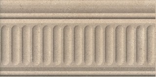Kerama Marazzi Золотой пляж 20х10 см бордюр настенный бежевый структурированный матовый