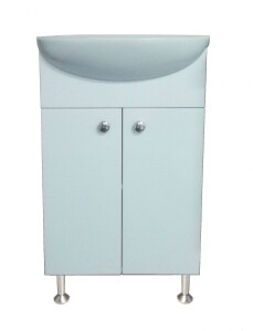 Loranto Моника 55 тумба CS00046818 с раковиной Эрика 55 напольная, белая