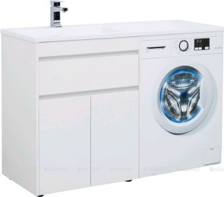 Aquanet Токио 130 L тумба с раковиной напольная белый 00239215
