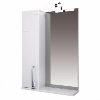 Triton Кристи 55 зеркало с подсветкой и шкафчиком слева