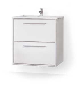 Raval Frame 60 тумба Fra.01.60/P/W с раковиной QDR60SLWB01 подвесная