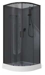 Aquanet Passion Evo R Black душевая кабина набор 4 90*90*202