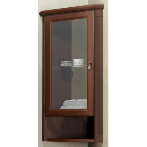 Opadiris Клио шкаф подвесной угловой левый орех 000719