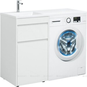 Aquanet Токио 110 L тумба с раковиной напольная белый 00239298