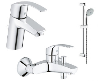 Акционный набор смесителей для ванны Grohe Eurosmart 123238 3 в 1