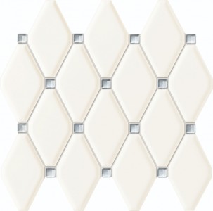 Tubadzin Abisso White 30x27 см мозаика настенная белая глянцевая
