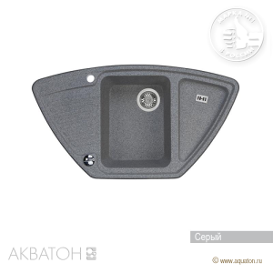 Акватон Лория 1A715032LR230 Мойка для кухни серый 94х52 см