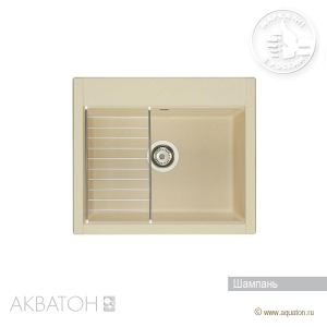 Акватон Делия 1A715232LD290 Мойка для кухни шампань 60 см