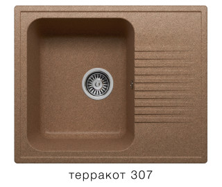 Polygran F 07 кухонная мойка терракот 50 х 61 см