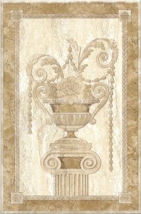 Kerama Marazzi Травертин 20х30 см декор настенный бежевый скульптура