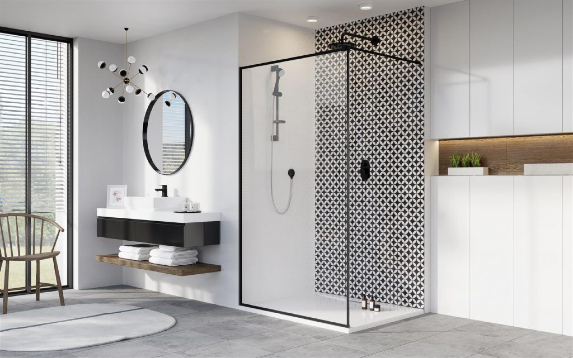 Душевые перегородки и неподвижные стенки Walk In